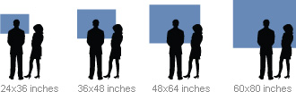 Small Wall Map Sizes